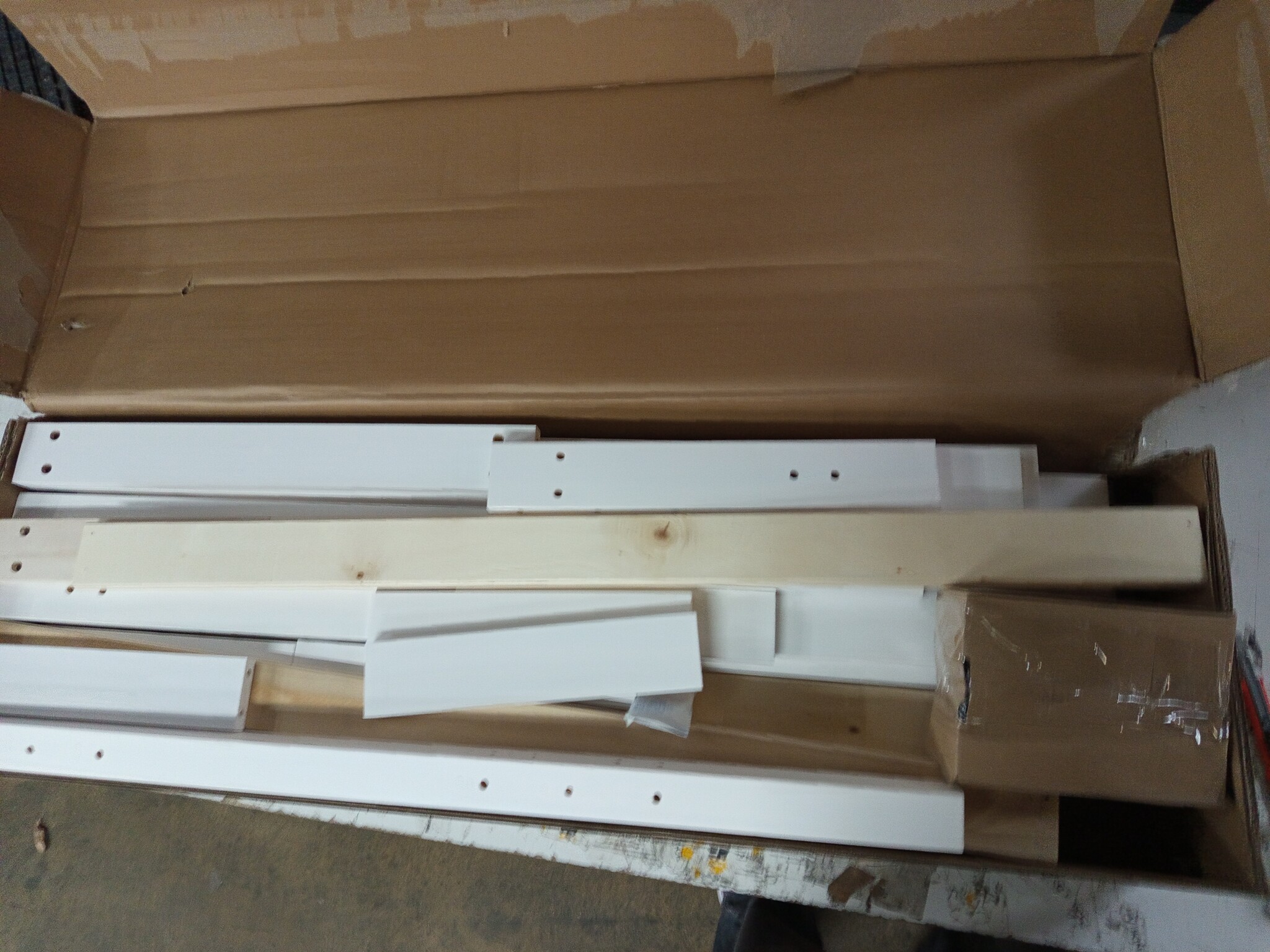 vidaXL TV-meubel Wit met LED - 100x34x50 cm | 55% Korting!