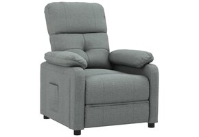 vidaXL Fauteuil Verstelbaar Stof Donkergrijs | 40% Korting