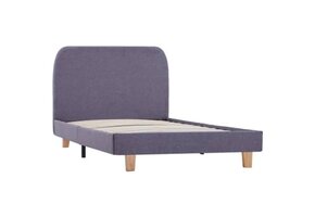 vidaXL Bedframe Stof Lichtgrijs 90x200 cm - 40% Korting