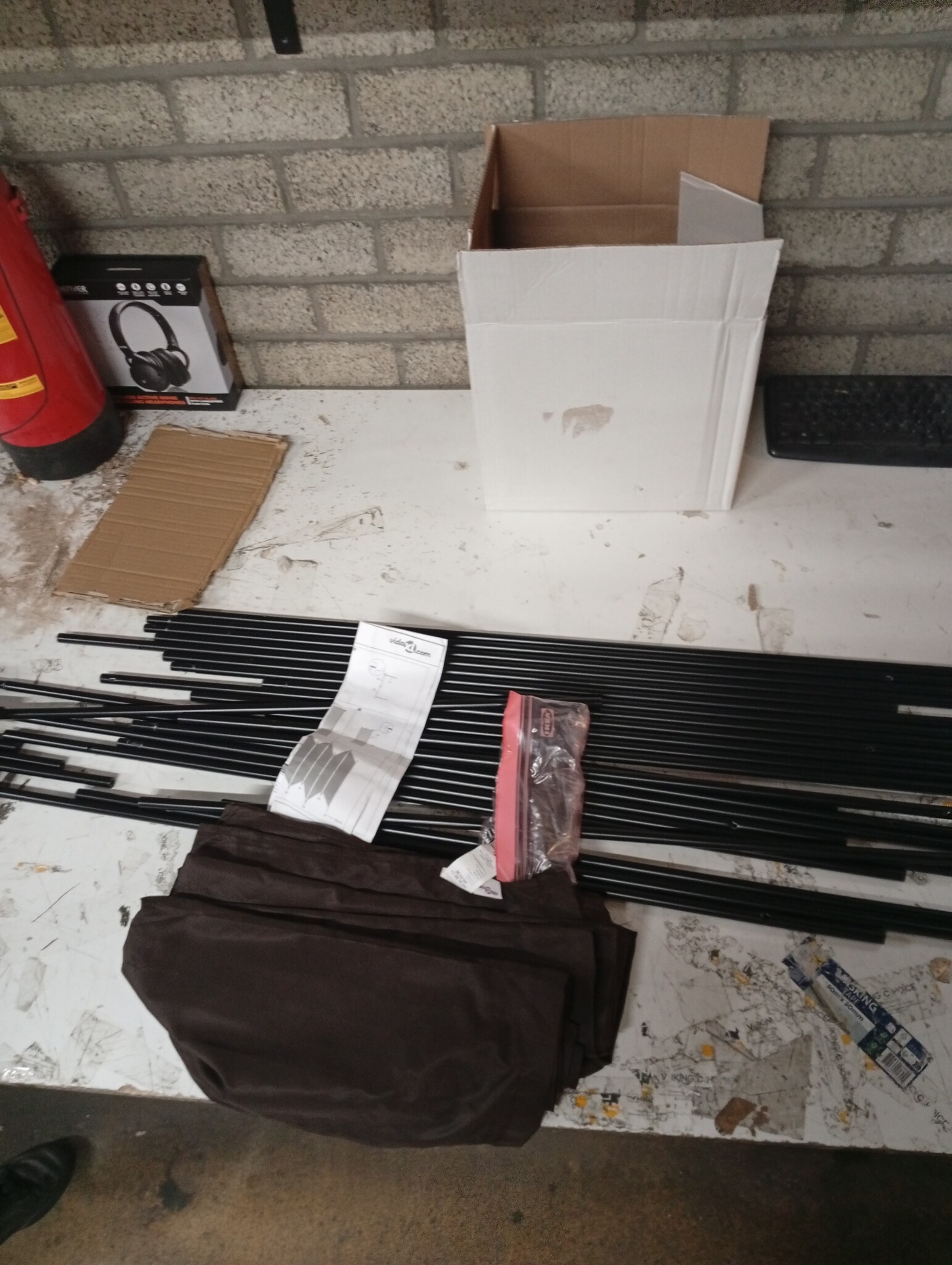 vidaXL Kamerscherm 300x200cm Stof Bruin - 55% Korting!