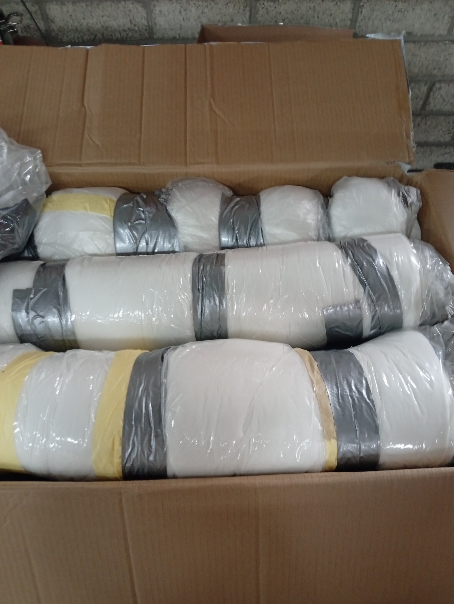 vidaXL Tweezitsbank 120 cm stof donkergrijs - 55% Korting!