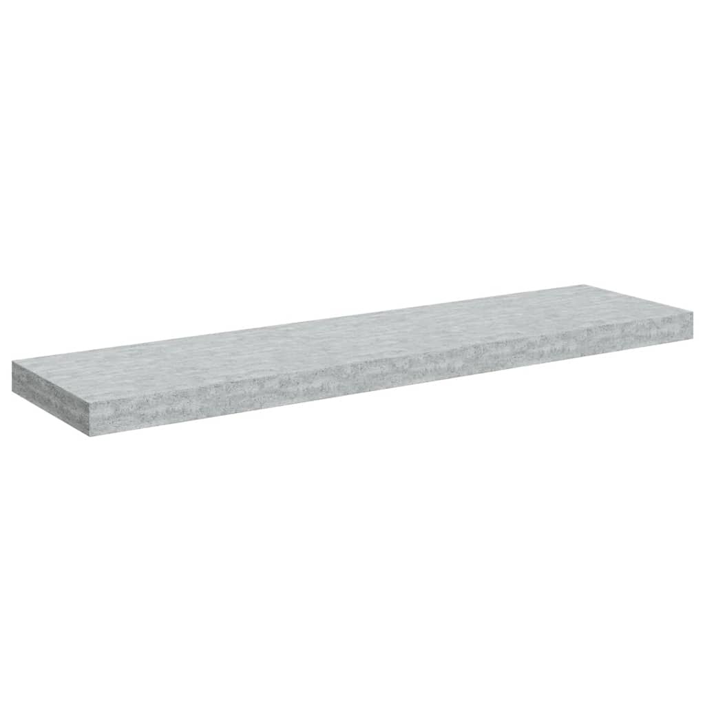vidaXL Zwevend Wandschap Betongrijs - 90x23,5x3,8cm | 64% Korting!