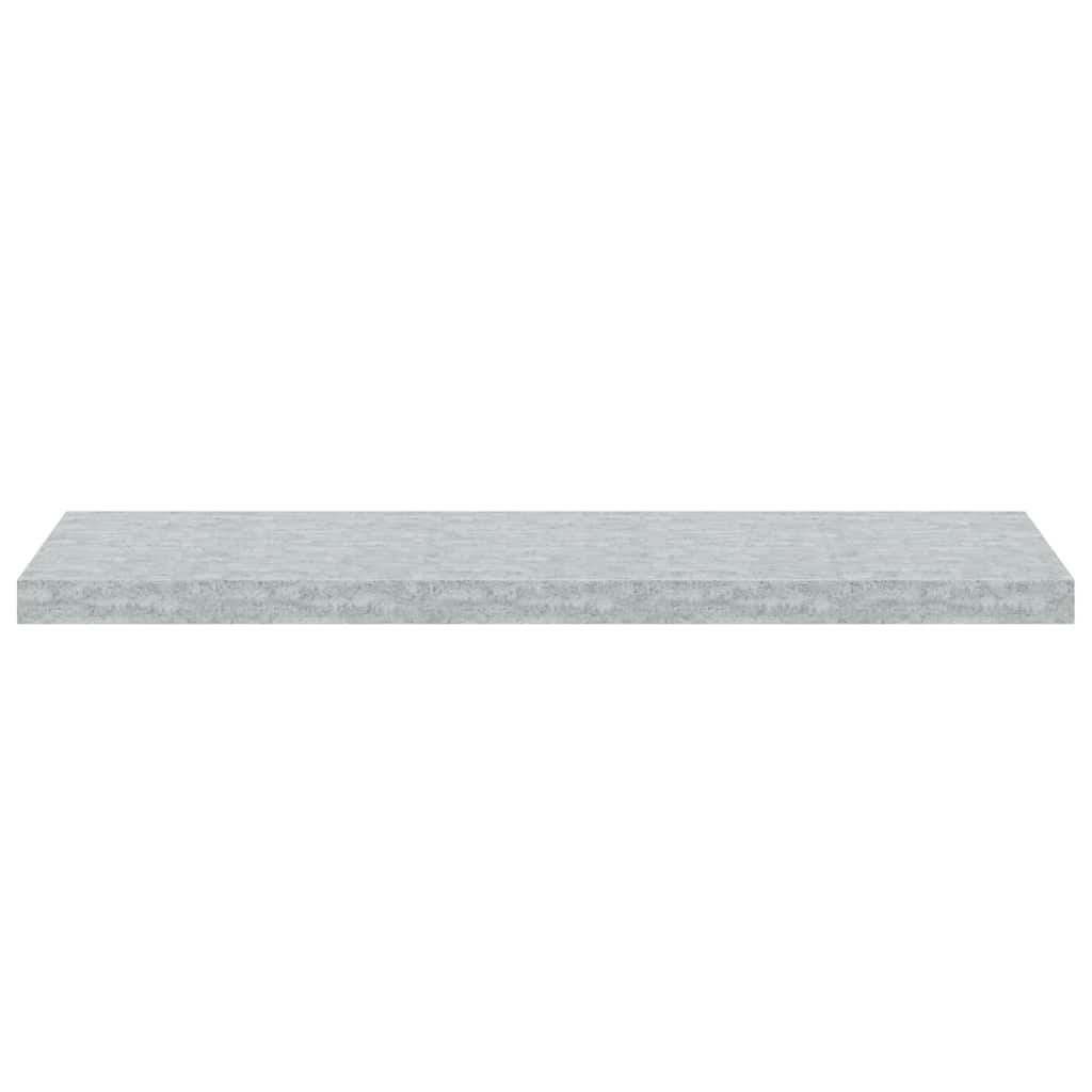 vidaXL Zwevend Wandschap Betongrijs - 90x23,5x3,8cm | 64% Korting!
