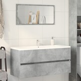 vidaXL Wastafelkast Betongrijs - Bespaar 40%!