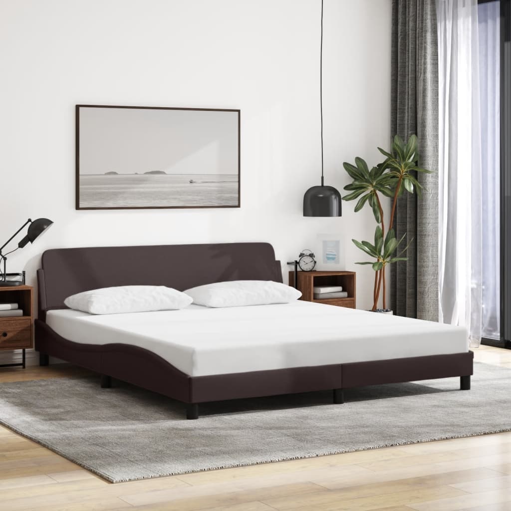 vidaXL Donkerbruin Bedframe (160x200cm) - 40% Korting!