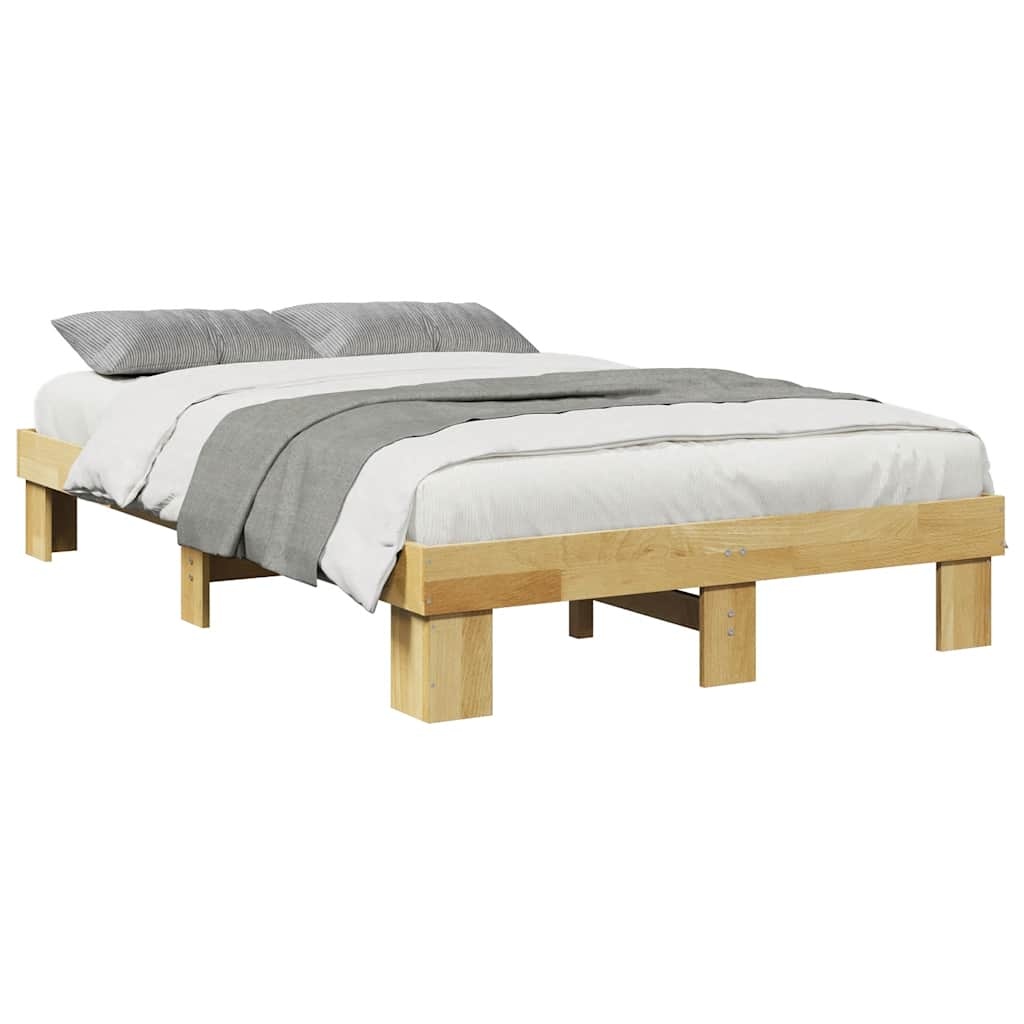 vidaXL Massief Houten Bedframe Eiken 120x190 cm - 40% Korting!