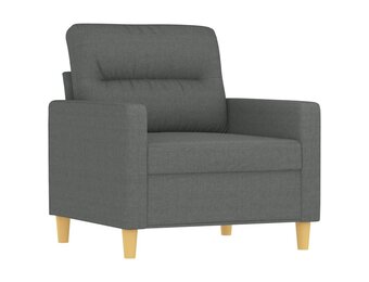 vidaXL Fauteuil donkergrijs | 40% Korting