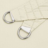 vidaXL Zonnescherm Driehoekig Crème - 40% Korting!