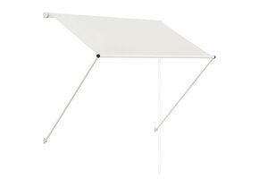 vidaXL Uittrekbare Luifel 100x150 cm Crème - 61% Korting!