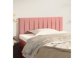 vidaXL Hoofdbord Fluweel Roze 100x5x78/88 cm - Nu 67% Korting!
