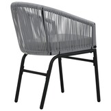 VidaXL Tuinstoelen 2 st PE-rattan Antraciet - 64% Korting!