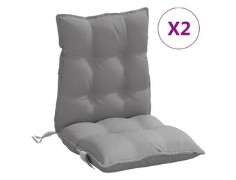 vidaXL Stoelkussens Oxford Stof Grijs - 2 st (46% korting)