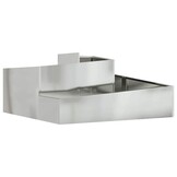 vidaXL Tuin Bloempot Zilver 100x100x50 cm - 70% Korting!