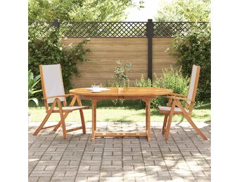 vidaXL Tuinstoelen - Massief Acaciahout & Textileen - 51% Korting