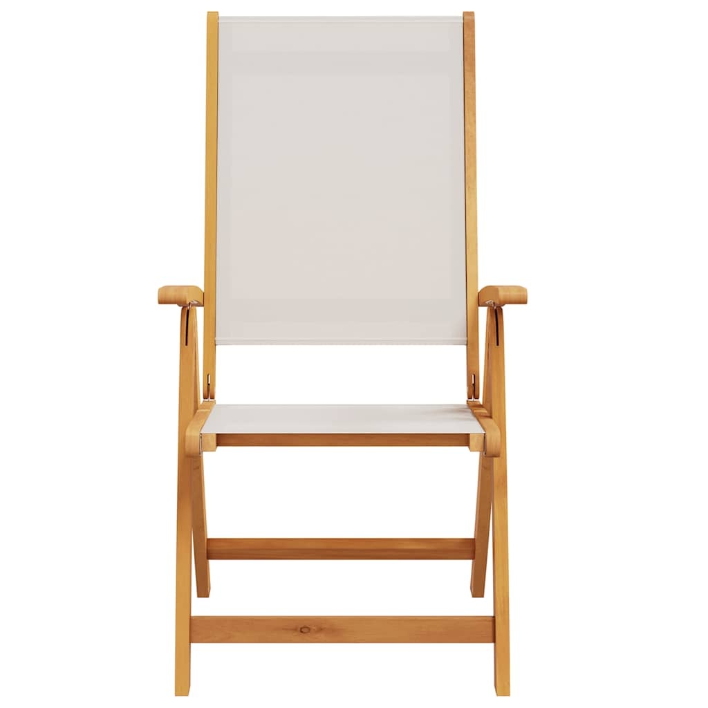 vidaXL Tuinstoelen - Massief Acaciahout & Textileen - 51% Korting