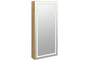 vidaXL Sieradenkast met spiegel & LED - 41% Korting