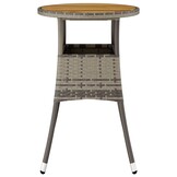 vidaXL Tuintafel Acaciahout & Poly Rattan - 56% Korting!