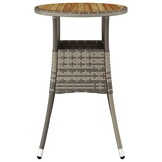 vidaXL Tuintafel Acaciahout & Poly Rattan - 56% Korting!