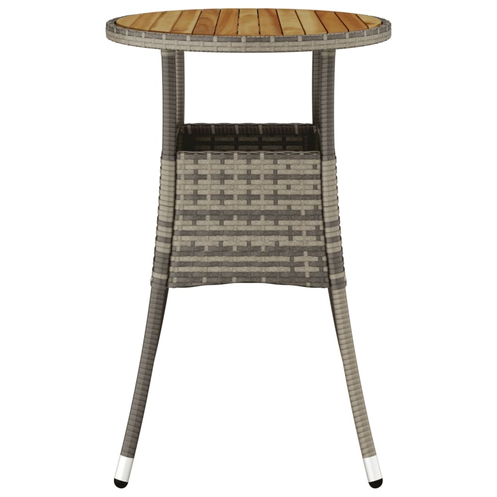 vidaXL Tuintafel Acaciahout & Poly Rattan - 56% Korting!