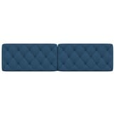 vidaXL Hoofdbordkussen Blauw (200cm) - 83% Korting!