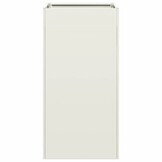 vidaXL Plantenbak 40x40x80cm Koudgewalst Staal Wit - 56% Korting