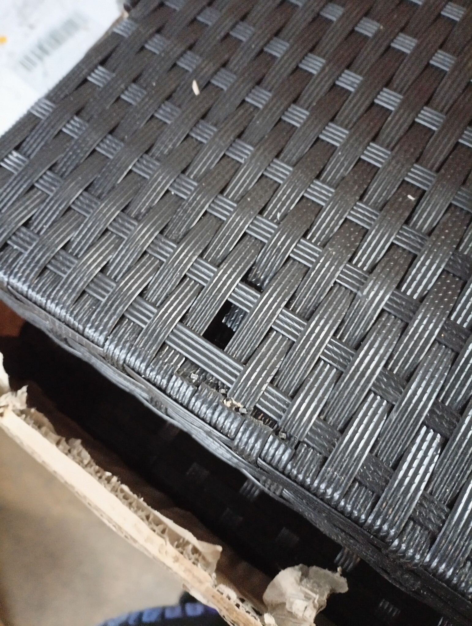 vidaXL Ligbed met kussen (68% korting) - Zwart Poly Rattan