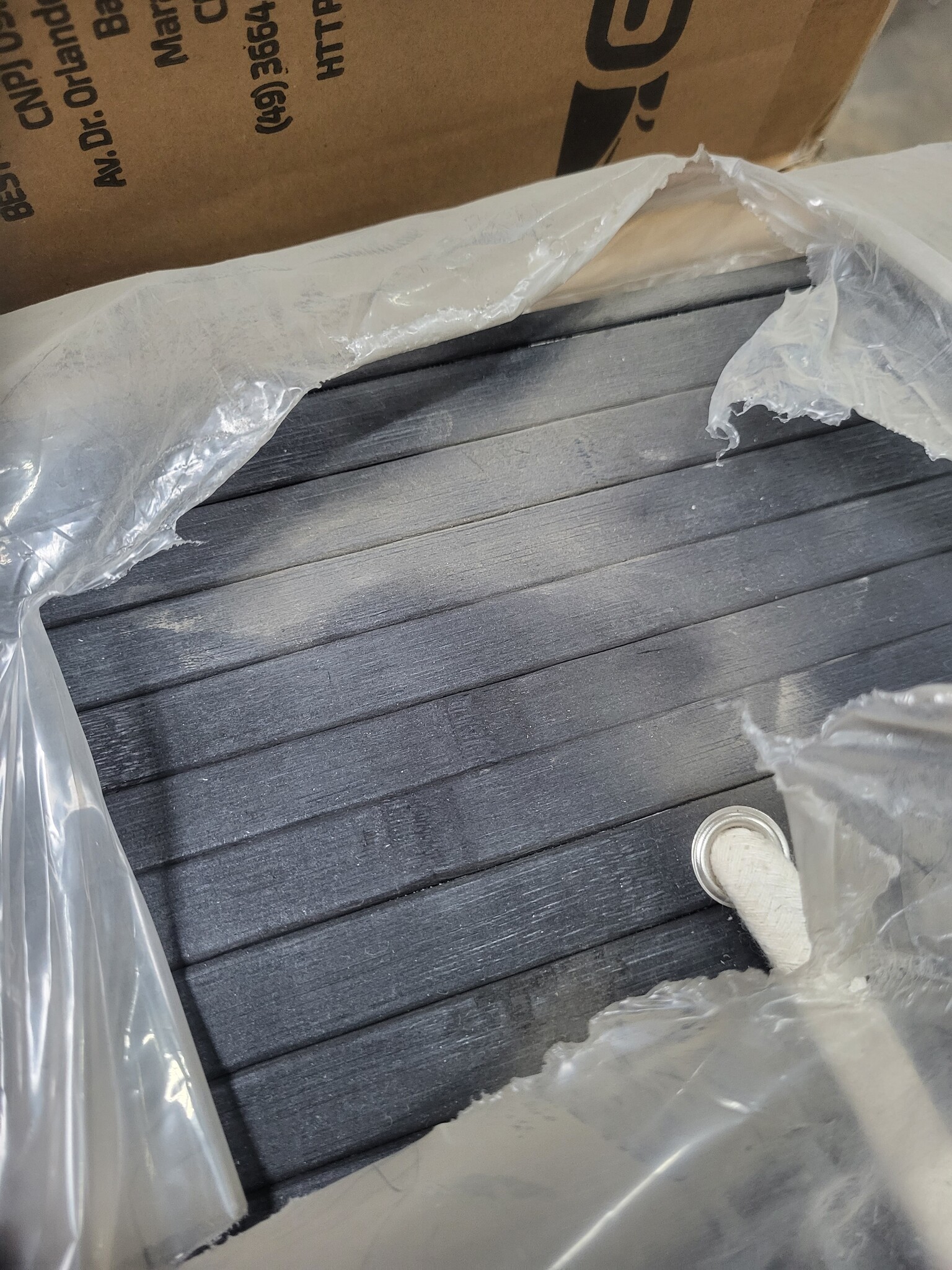 Retourtje Wasmand Bamboe 2 Vaks Zwart - 64% Korting!