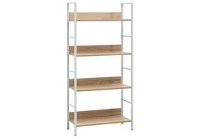 vidaXL Boekenkast 4 schappen 60x27,6x124,5 cm (40% Korting)
