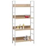 vidaXL Boekenkast 4 schappen 60x27,6x124,5 cm (40% Korting)