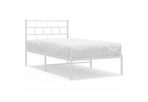 vidaXL Bedframe Metaal Wit 100x200 cm | 60% Korting