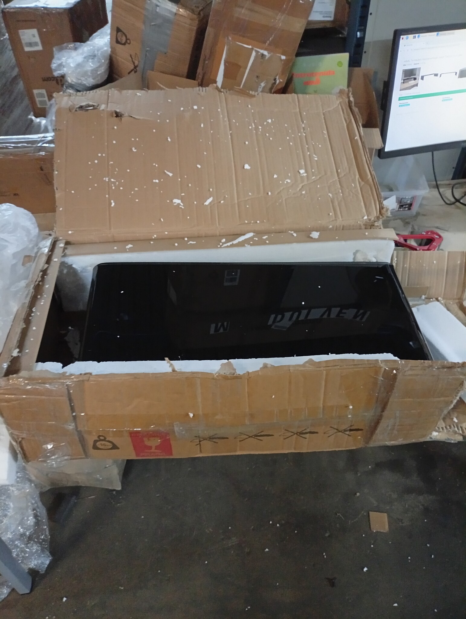 vidaXL TV-meubel/Monitorverhoger Zwart Glas (70x30x13cm) - 55% Korting!