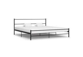 VidaXL Bedframe Metaal Zwart 200x200 cm | Nu 55% Korting!