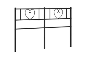 VidaXL Hoofdbord Metaal Zwart 160 cm - 51% Korting!