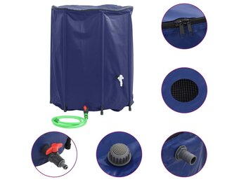 VidaXL Opvouwbare Watertank met Kraan 1250L PVC - 64% Korting!
