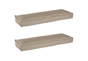 vidaXL Pallet Kussen Set Taupe (67% korting!) - 120x40x8cm