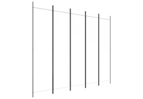 vidaXL Kamerscherm 5-Panels Wit - 46% Korting!