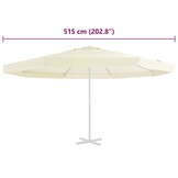 vidaXL Parasoldoek 500 cm Zandkleurig | 41% Korting