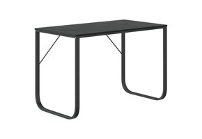 vidaXL Computerbureau 110x60x73 cm Spaanplaat Zwart - 51% Korting!