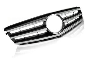 Grill MERCEDES W204 (07-14) Avantgarde Chroom-Black - 55% Korting!