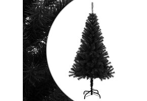 vidaXL Zwarte Kunstkerstboom 120 cm - 40% Korting!