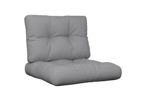 vidaXL Palletkussens 2 st. stof grijs - 70% Korting!