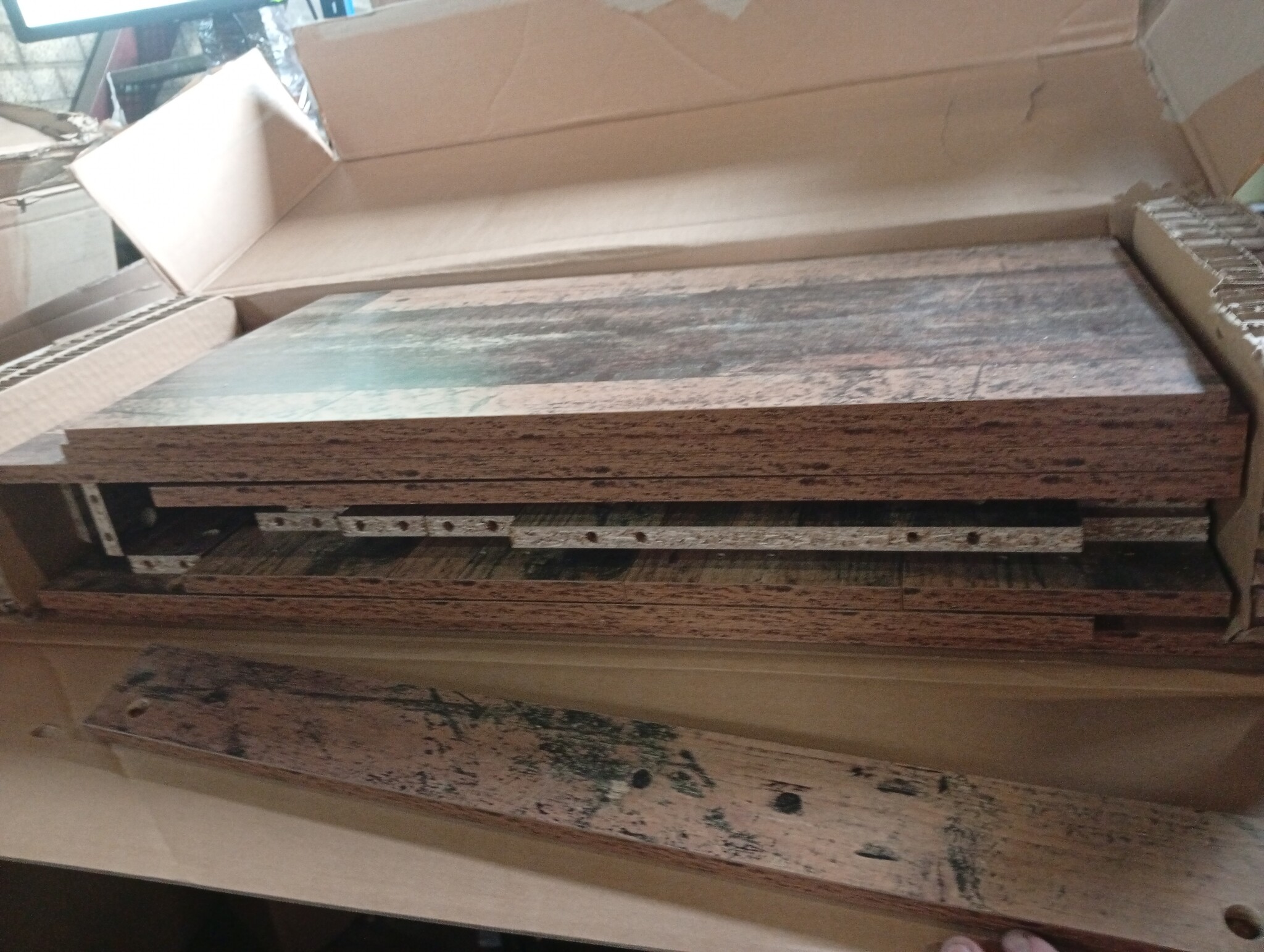 vidaXL Dressoir met 4 Lades - Oud Hout | 55% Korting