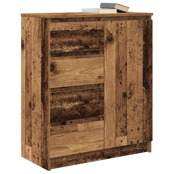 vidaXL Dressoir met 4 Lades - Oud Hout | 55% Korting