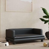 vidaXL Hondenmand Kunstleer Zwart - 40% Korting!