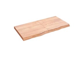 vidaXL Massief Houten Blad 120x60cm - Lichtbruin | Nu -55%