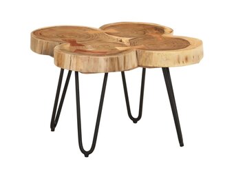 VidaXL Salontafel 36 cm 4 boomstammen - 46% Korting
