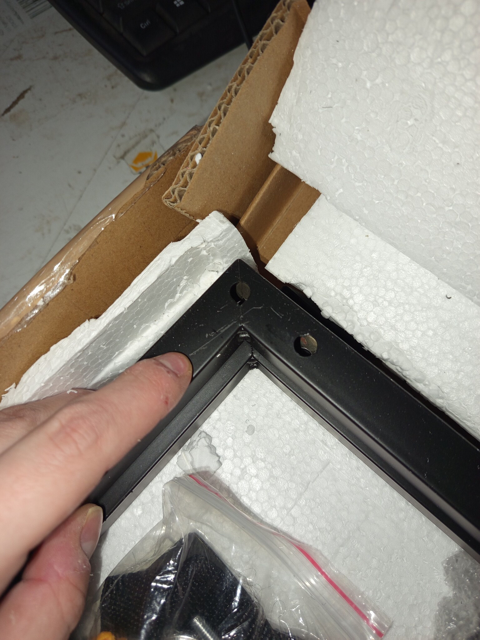 vidaXL Wandtafel Gehard Glas Zwart (60x35x75 cm) - 55% Korting