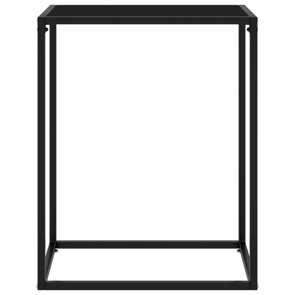 vidaXL Wandtafel Gehard Glas Zwart (60x35x75 cm) - 55% Korting