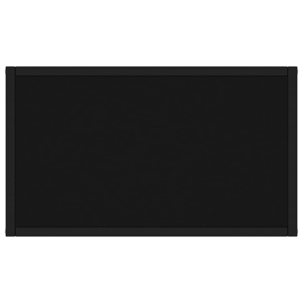 vidaXL Wandtafel Gehard Glas Zwart (60x35x75 cm) - 55% Korting