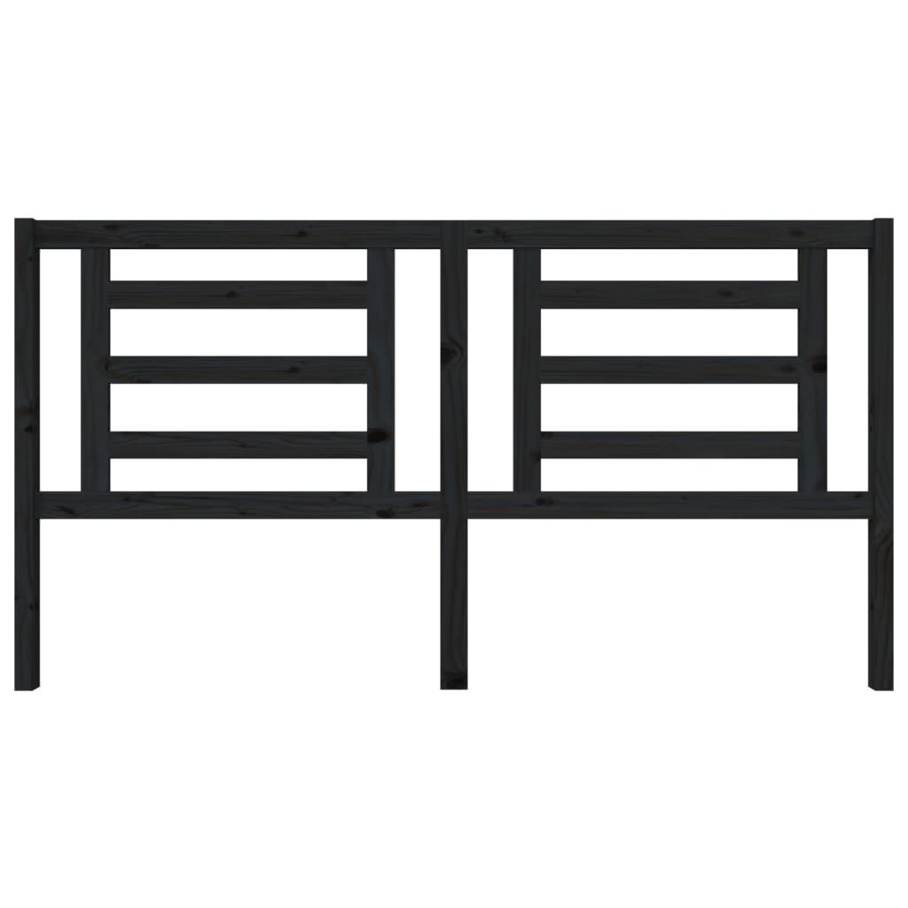 vidaXL Hoofdbord Grenenhout Zwart - 67% Korting!